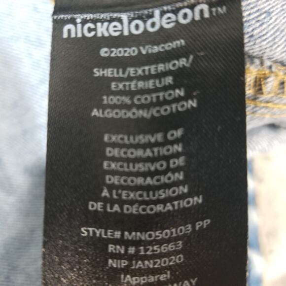 Members Only Nickelodeon SpongeBob denim jacket men's XL extra large Blue NEW - Picture 9 of 10